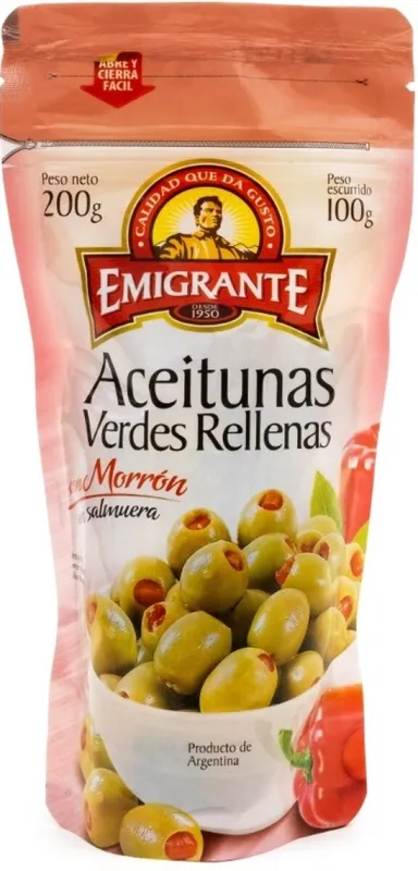 ACEITUNAS EMIGR 100G RELL MORRON